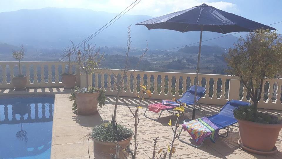 Villa Romana Mountainside Apartment In Alcalali, Jalon Valley Exterior foto